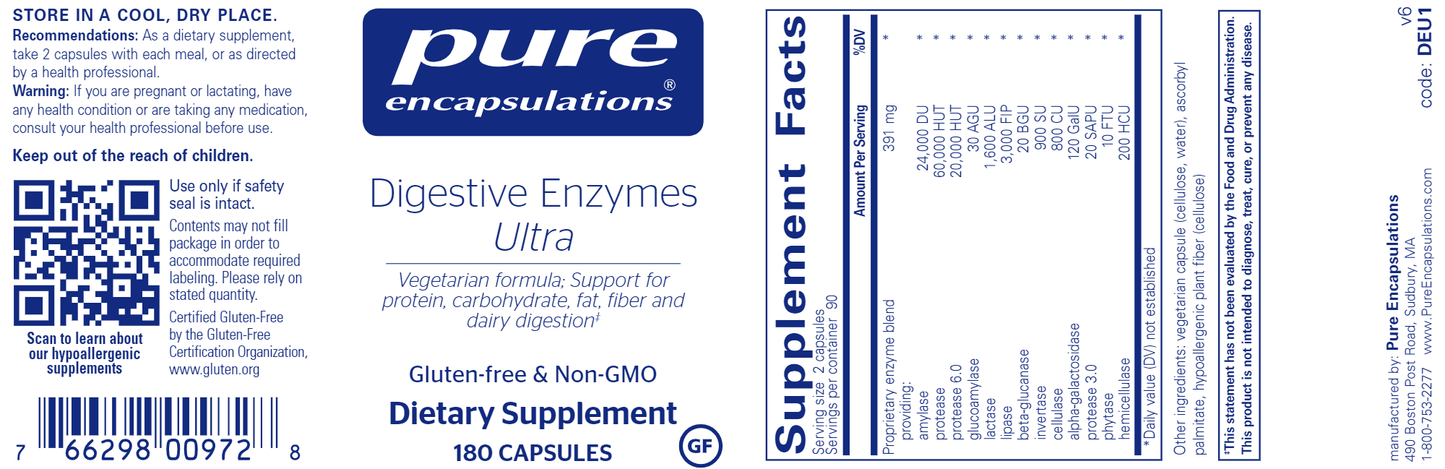 Digestive Enzymes Ultra 180 caps