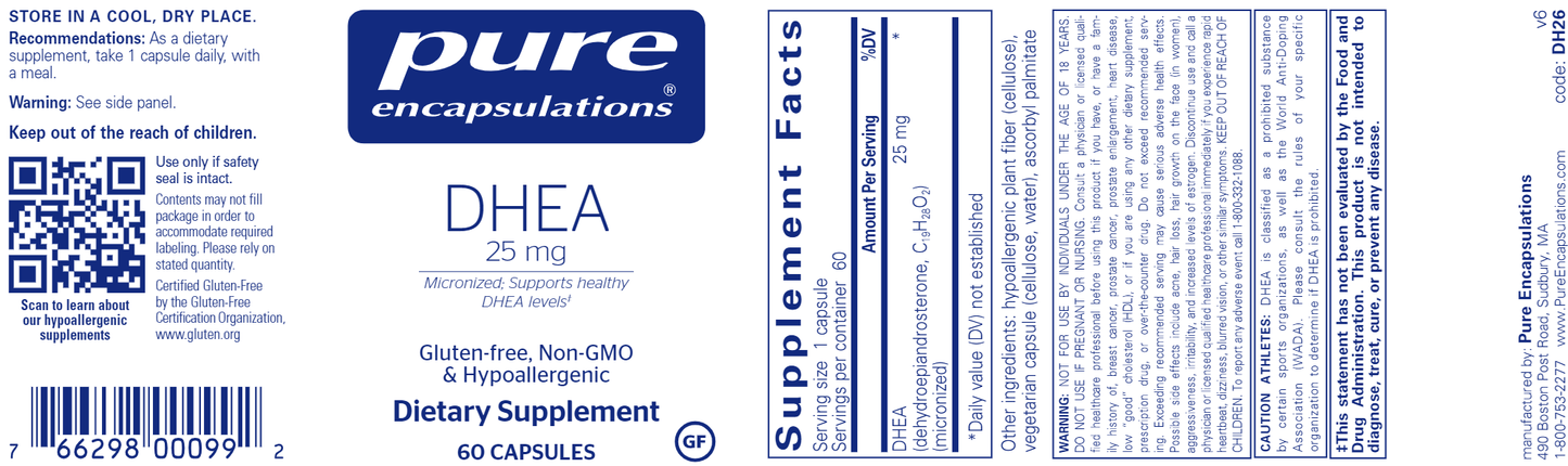 DHEA (25 MG) 60 CAPS