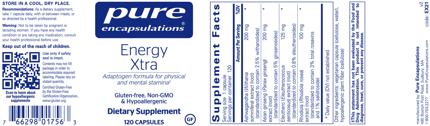 Energy Xtra 120 vcaps