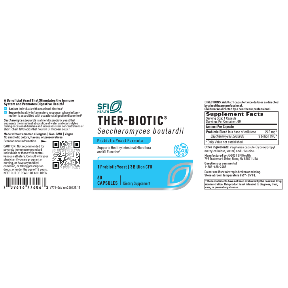 Ther-Biotic® Saccharomyces Boulardii Probiotic Yeast Formula
