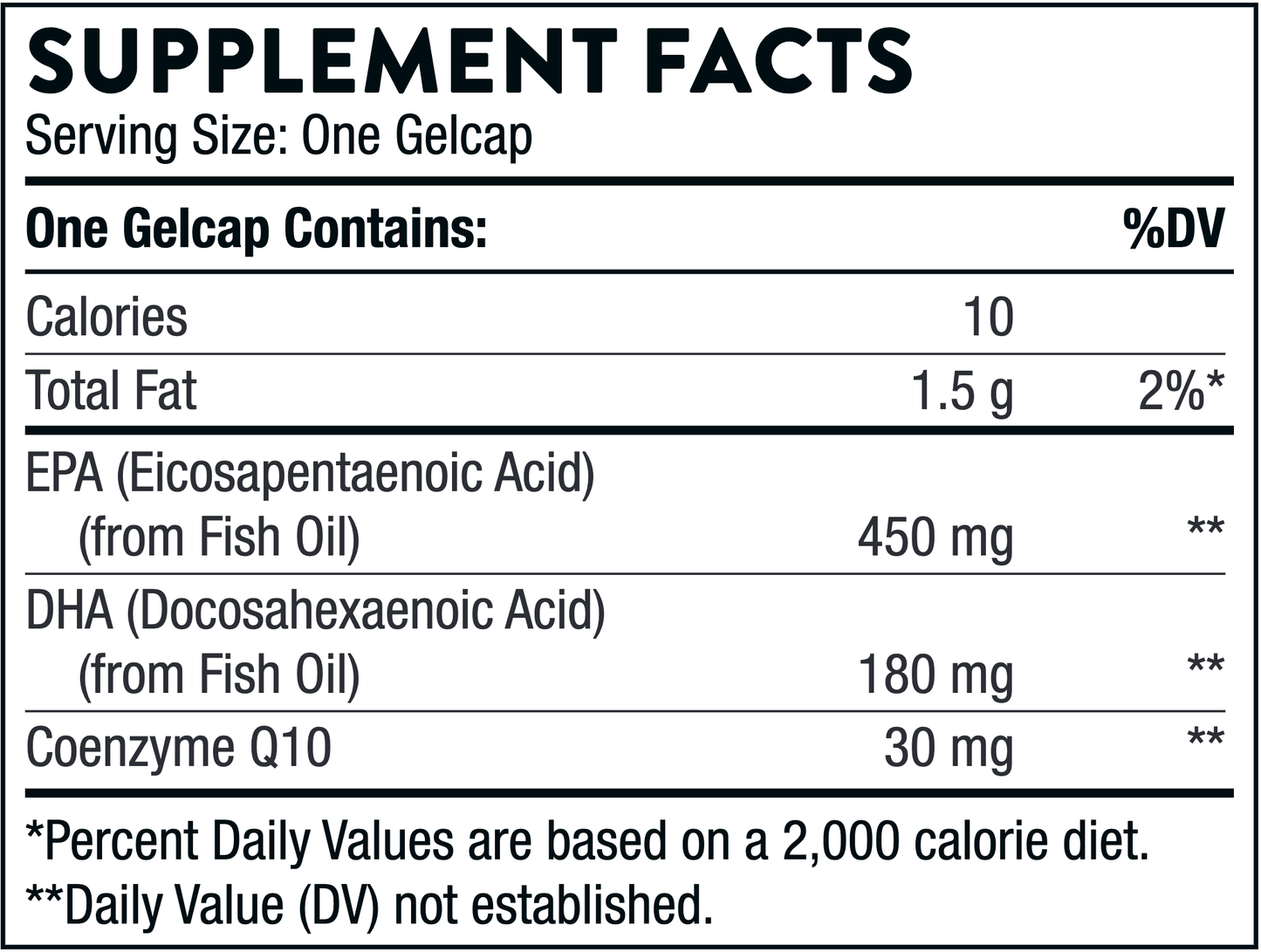 Omega-3 w/ CoQ10 90 gelcaps