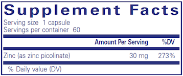 Zinc 30 60 vcaps