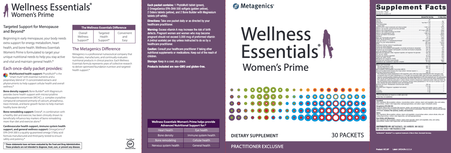 WELLNESS ESSENTIALS WOMENS PRIME